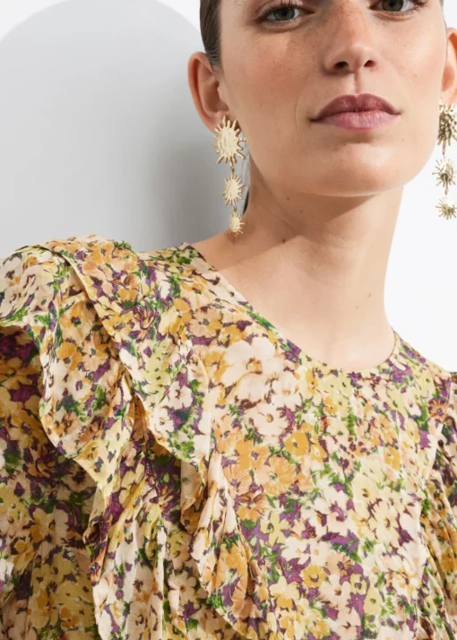 Robe Midi à Volants