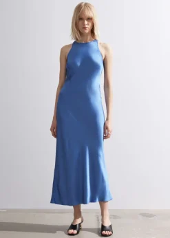 Robe Midi Ajustée En Satin