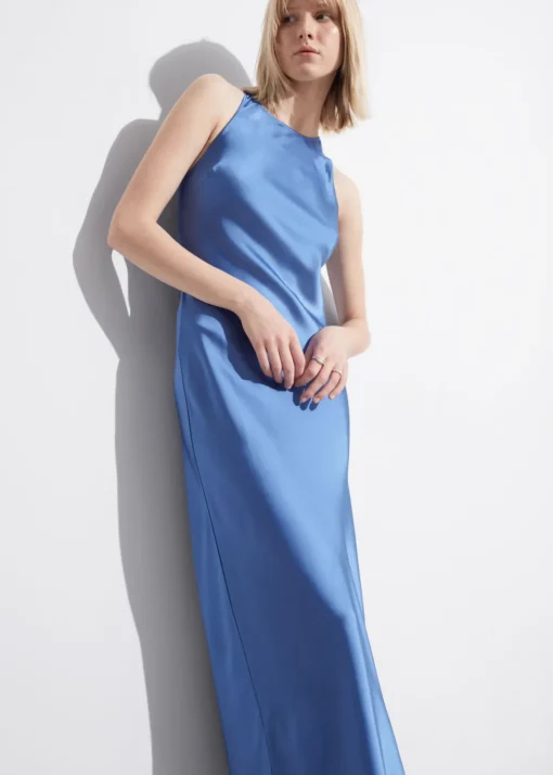 Robe Midi Ajustée En Satin