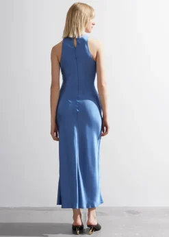 Robe Midi Ajustée En Satin