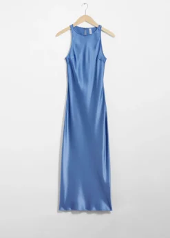 Robe Midi Ajustée En Satin
