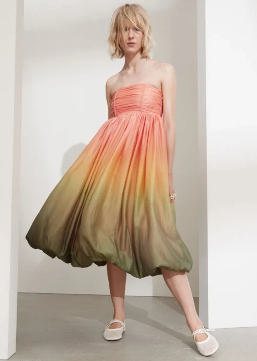 Robe Midi Boule à Bustier
