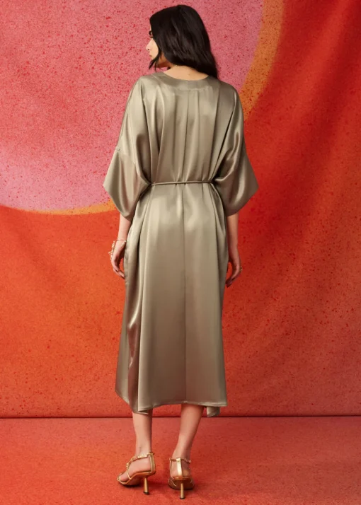 Robe Midi Ceinturée Décontractée