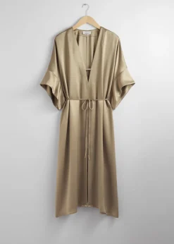 Robe Midi Ceinturée Décontractée