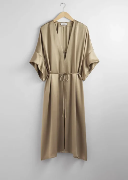 Robe Midi Ceinturée Décontractée