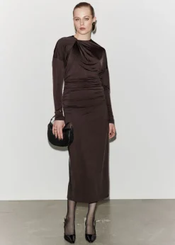 Robe Midi Drapée
