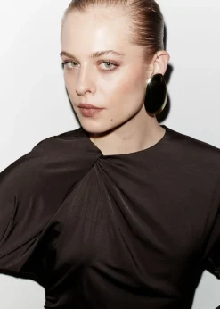 Robe Midi Drapée