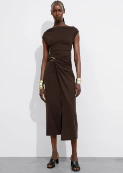 Robe Midi Drapée