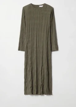 Robe Midi Effet Froissé