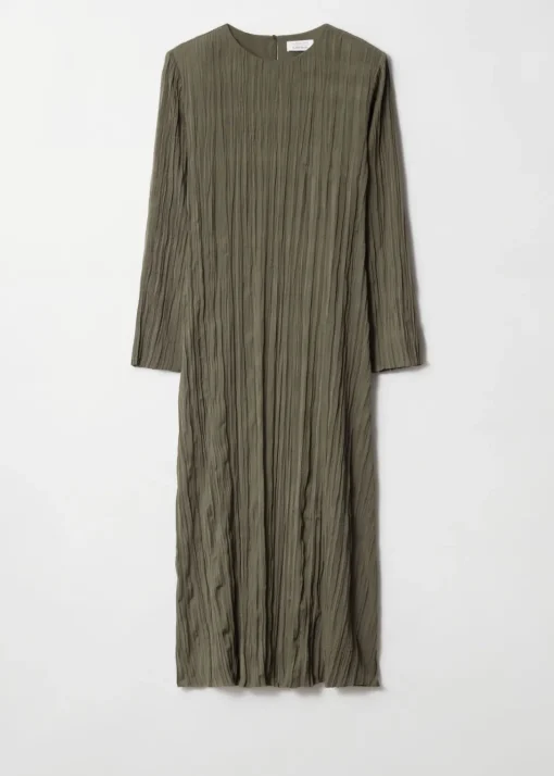 Robe Midi Effet Froissé