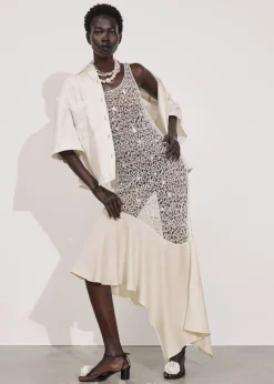 Robe Midi En Crochet Perlé