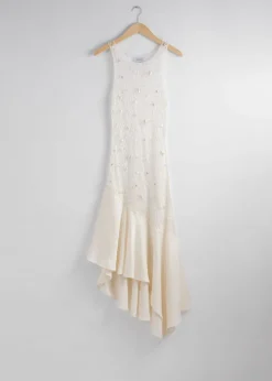 Robe Midi En Crochet Perlé