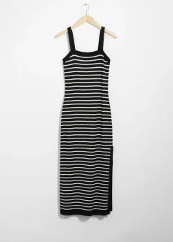 Robe Midi En Maille Jacquard