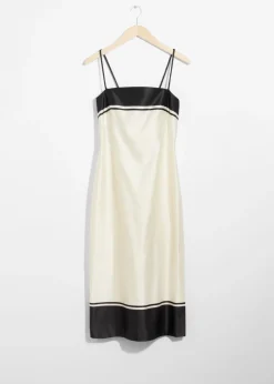 Robe Midi En Satin à Bretelles