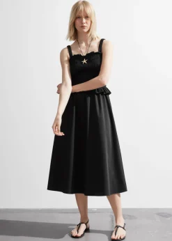 Robe Midi Froncée