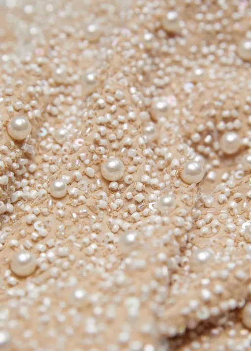 Robe Midi Ornée De Perles