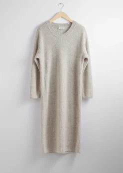 Robe Midi Oversize En Maille