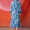 Robe Midi Portefeuille Avec Lien à Nouer Au Col