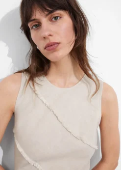 Robe Midi Trapèze Sans Manches