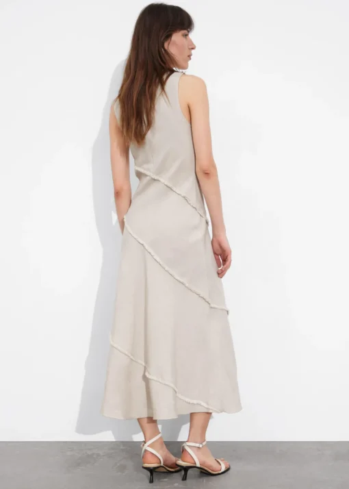 Robe Midi Trapèze Sans Manches