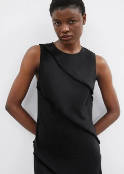 Robe Midi Trapèze Sans Manches