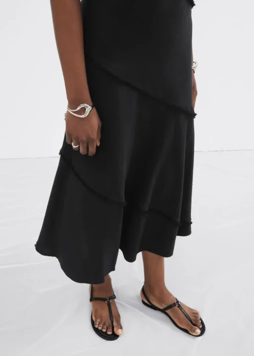 Robe Midi Trapèze Sans Manches
