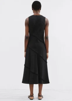 Robe Midi Trapèze Sans Manches