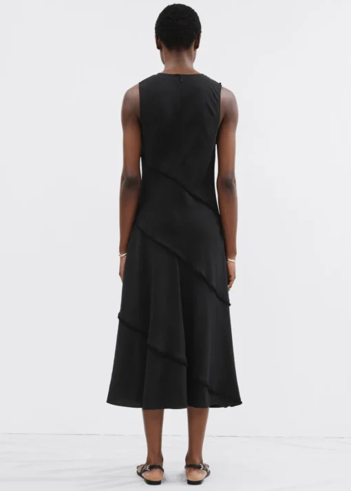 Robe Midi Trapèze Sans Manches