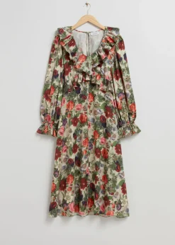 Robe Midi Volantée