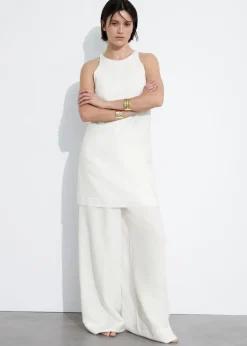 Robe Trapèze En Lin