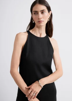 Robe Trapèze En Lin