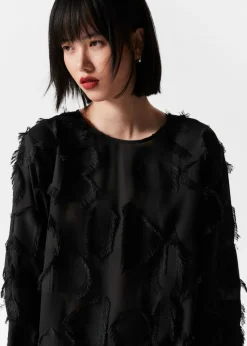 Robe-tunique Courte à Franges