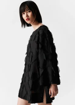 Robe-tunique Courte à Franges