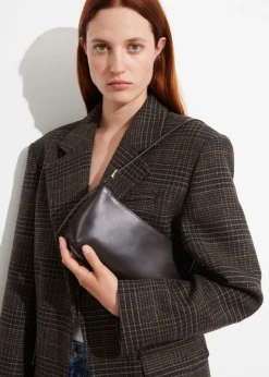 Sac à Bandoulière En Cuir Brillant