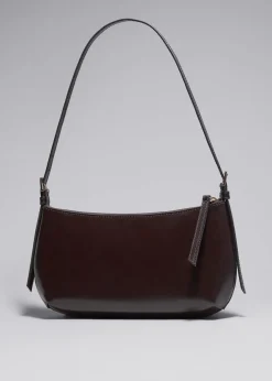 Sac à Bandoulière En Cuir Brillant