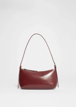 Sac à Bandoulière En Cuir Brillant