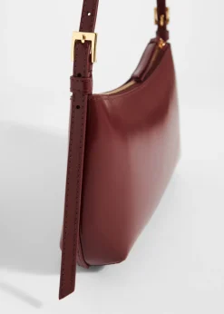 Sac à Bandoulière En Cuir Brillant