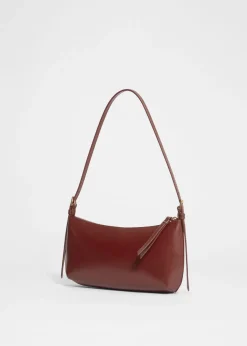 Sac à Bandoulière En Cuir Brillant