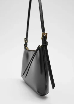 Sac à Bandoulière En Cuir Brillant