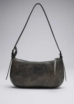 Sac à Bandoulière En Cuir Brillant