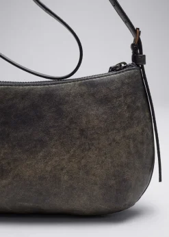 Sac à Bandoulière En Cuir Brillant