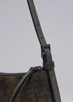 Sac à Bandoulière En Cuir Brillant