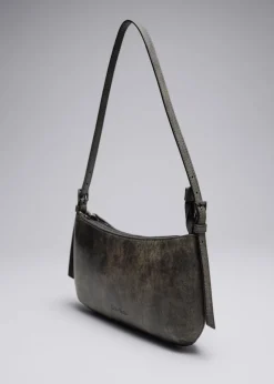 Sac à Bandoulière En Cuir Brillant