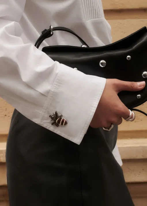 Sac Porté épaule En Cuir Clouté