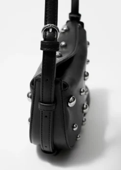 Sac Porté épaule En Cuir Clouté