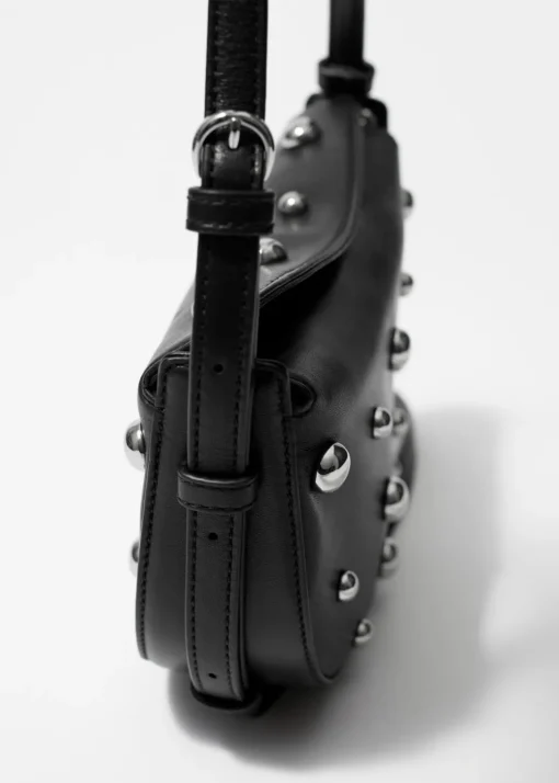 Sac Porté épaule En Cuir Clouté