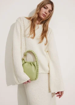 Sac Seau En Cuir Tressé