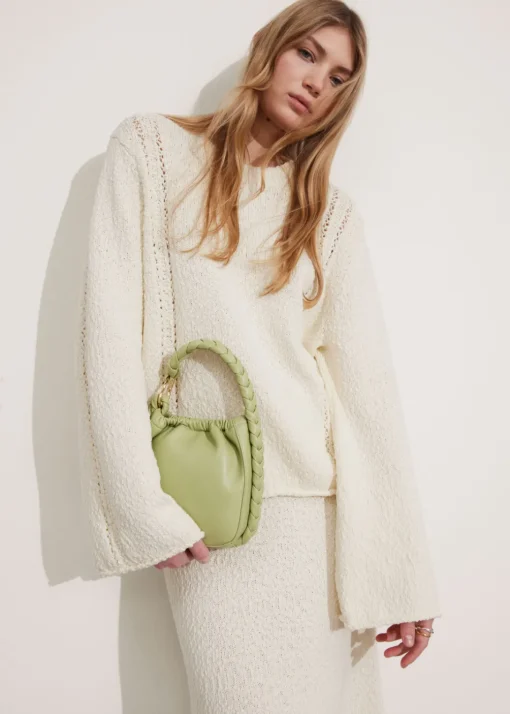 Sac Seau En Cuir Tressé