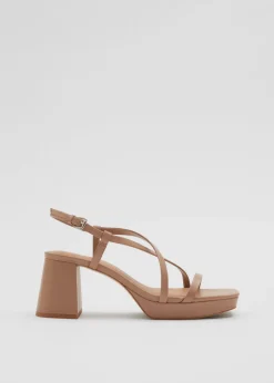 Sandales à Brides En Cuir