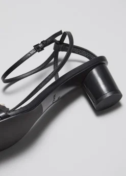 Sandales à Talons En Cuir